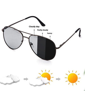 Photochromic Polarized Sunglasses UV400 Protection Anti-Glare Sun Glasses for Outdoor Driving Fishing with Case