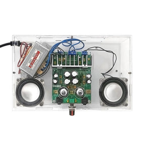 HIFI 6J1 Tube Amplifier DIY Kit Clear Acrylic Case High Fidelity Sound 105dB SNR Dual 12V Power Support MP3 Smartphone Tablet Computer