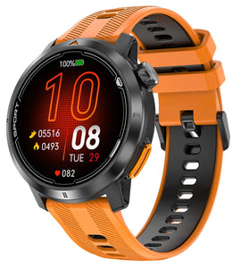 DT NO.I DTG9 1.32-inch AMOLED Display GPS Offline Map 3ATM Waterproof Altitude Barometric Pressure Built-in Compass bluetooth Call Heart Rate Blood Oxygen Monitor Sleep Monitoring Breathing Training Multi-sport Modes Smart Watch