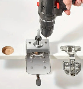 35mm Concealed Door Hinge Jig Locking Cabinet Hinge Jig Hinge Drilling Jig Guide Puncher Locator Hole Drilling Positioning Tool