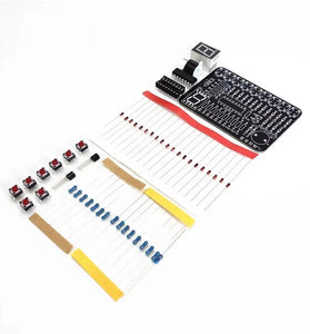 Small Blackboard DIY Electronic Quiz Buzzer Kit 8-Way Responder Digital Display Test Circuit Soldering Practice Module Kit