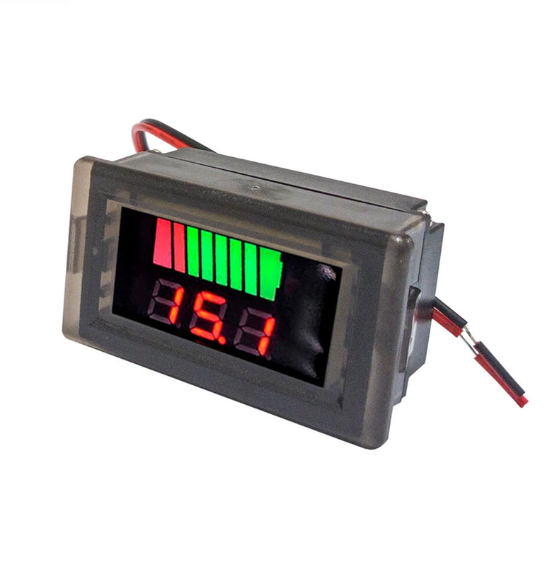 Waterproof Digital Battery Capacity Meter Tester 12V-60V Lithium Battery Capacity Indicator Car Voltage Meter Voltmeter
