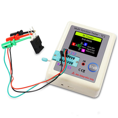 LCR-TC1 Multifunction Transistor Tester Full Color LCD Screen Automatic Component Detection Infrared Decoder Rechargeable Portable Electronics Testing