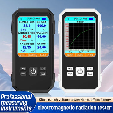 3in1 Multifunctional Electric Field Magnetic Field RF Radiation Tester Handheld Electromagnetic Radiation Tester EMF Meter Portable Radio Frequency Detect Meter