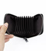 Business PU Leather ID Credit Card Holder Handbag Multi Card Leather Coin Purse Vertical Imitation Snake Texture Zipper Organ Bag