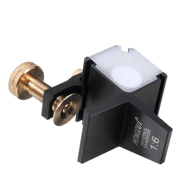 HONGDUI Aluminum Alloy 1:4 1:6 1:7 1:8 90 Dovetail Saw Guide Magnetic Joinery Cutting Guide Angle Saw Guide Woodworking Tool