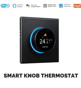 MoesHouse Smart WiFi Smart Home Heating Knob Thermostat with Digital Display Temperature Controller for Water/Electric/Gas Boiler Heating Voice Control Works with Alexa Google Home
