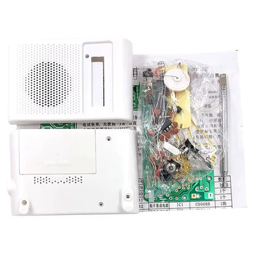 CF210SP Portable DIY Radio Kit FM AM Adjustable Volume Control Electronic Receiver Kit for School Teaching Soldering Practice Training Circuit Board