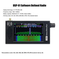 SDR-101 SDR Radio DSP Digital Demodulation Aluminium Alloy Digital Radio CW/AM/SSB/FM/WFM Radio Receiver 4.3inch IPS 800x480 LCD Display