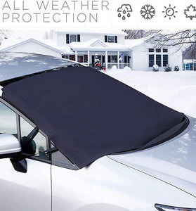 600D Oxford Cloth Car Front Windshield Snow Shield Cover Waterproof Warm Windshield Ice And Snow Cover Thick Snow Cover