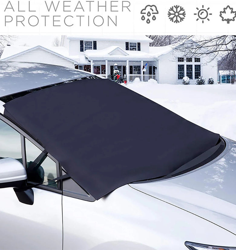 600D Oxford Cloth Car Front Windshield Snow Shield Cover Waterproof Warm Windshield Ice And Snow Cover Thick Snow Cover