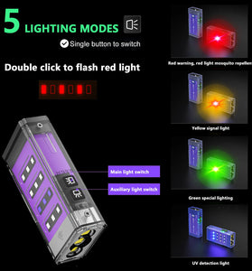 SEEKNITE S300 3600LM Ultra Bright Moonbox Flashlight Type-C Rechargeable 3000mAh Outdoor Camping Fishing Light Source Multi-function Power Bank Function EDC Tool LED Torch Lamp