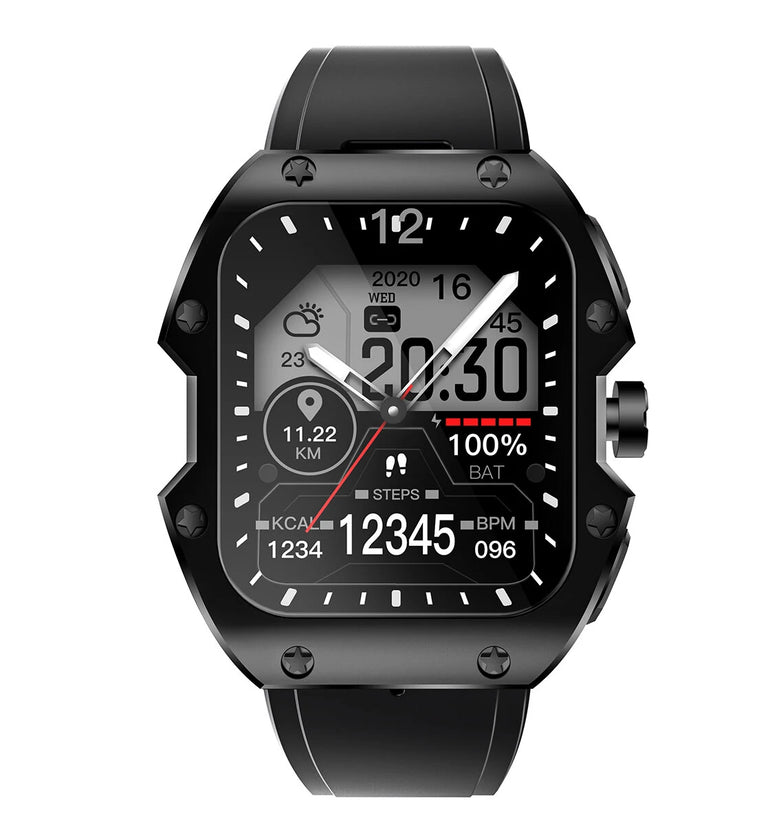[75 Days Standby]Rogbid Mille 1.91 inch IPS 5ATM IP69K Waterproof BT5.3 Heart Rate Blood Pressure SpO2 Monitor Fitness Tracker Outdoor Rugged Smart Watch