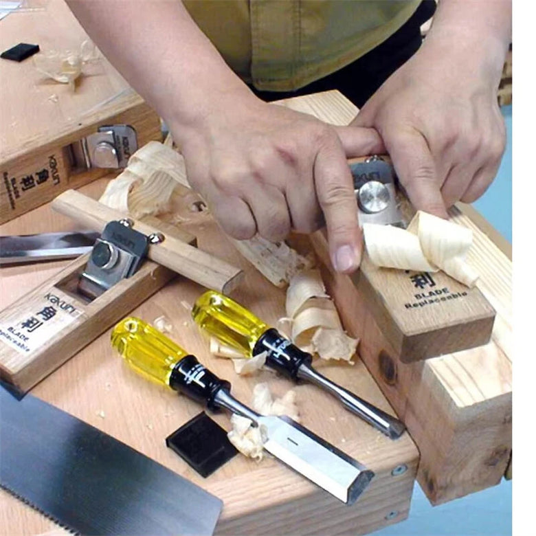 KAKURI 42mm Japanese Block Plane Kanna Hand Plane Woodworking Tool with High Carbon Steel Blade