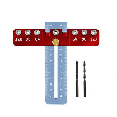 Woodworking Cabinet Hardware Jig Drilling Locator Drill Guide Punch Locator Template Ruler Adjustable For Cabinet Handles and Pulls Hole Punch Tools