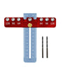Woodworking Cabinet Hardware Jig Drilling Locator Drill Guide Punch Locator Template Ruler Adjustable For Cabinet Handles and Pulls Hole Punch Tools