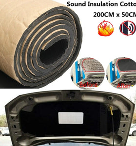 200X50cm Car Heat Sound Insulation Foam Adhesive Sound Absorbing Soundproof Cotton 5mm-30mm Thickness