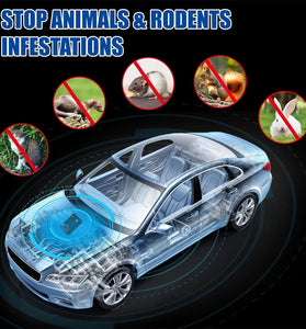Intelligent Variable Frequency Ultrasonic Repeller 5V 12V-24V Pest Control Device LED Alarm Dual Modes Car Indoor Use