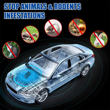 Intelligent Variable Frequency Ultrasonic Repeller 5V 12V-24V Pest Control Device LED Alarm Dual Modes Car Indoor Use