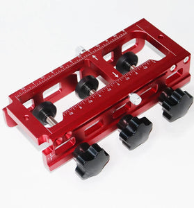 ENJOYWOOD Door Hinge Jig Door Hinge Template Kit for Router Adjustable Mortise Jig for Multiple Hinge Sizes