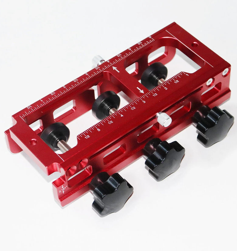 ENJOYWOOD Door Hinge Jig Door Hinge Template Kit for Router Adjustable Mortise Jig for Multiple Hinge Sizes