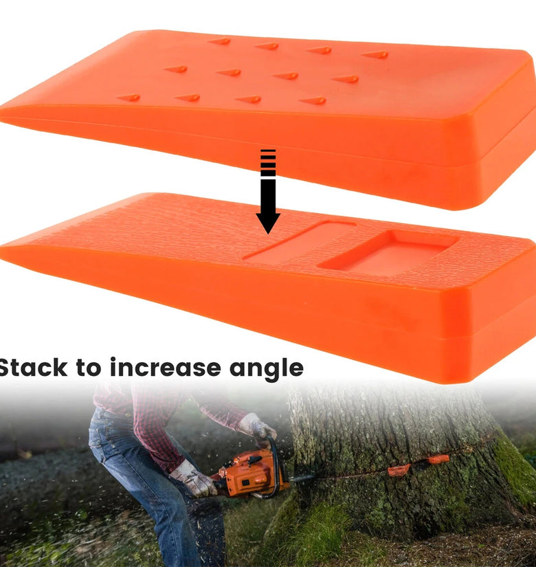 3Pcs Felling Wedges Plastic Chainsaw Wedges Wear Resistant Tree Cutting Wedges Logging Supplies Safety Chainsaw Accessories