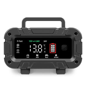 TK-700 12V 24V Battery Charger Repair Car Battery Charger Large Screen Multiple Modes for Car SUV Truck Boat Motorcycle