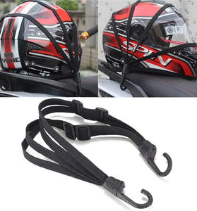 Universal Motorcycle Luggage Strap 60/90cm Elastic Rubber Band Helmet Gear Fixed Buckle Rope High-Strength Expandable Travel Accessory for Secure Storage and Cargo Management