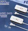 PD50W 4-Port Power Strip Dual USB+Dual Type-C PD QC3.0 Fast Charging Travel Charger Adapter EU Plug US Plug for iPhone 15 14 13 Pro for Huawei Nova Flip for Xiaomi MIX Fold4 for Samsung Galaxy Z Flip6