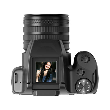 DC207 4K Digital SLR Camera 16MP 28X Zoom Dual Screen Waist Level Viewfinder Vlogging Camera Auto Focus 4800mAh Battery Photography