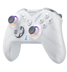 Lenovo S05 RGB Wireless Gaming Controller 1000Hz Wired+200Hz Wireless Return Rate Dual Hall Effect Joysticks+Triggers Gamepad with Dual Vibration Motors Support Six-axis Turbo Function