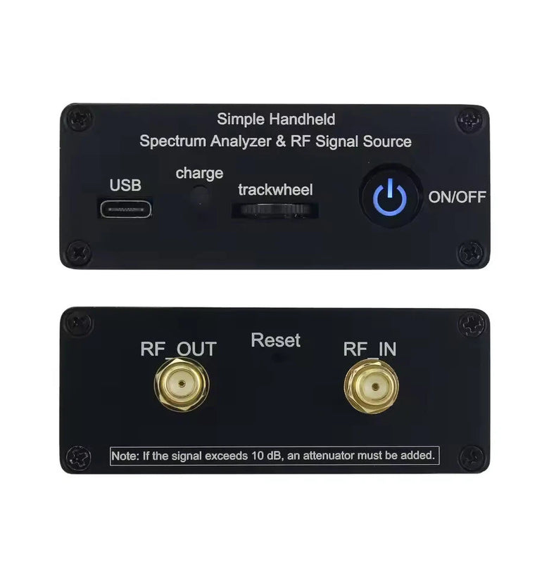 Handheld Spectrum Analyzer ZQ6 35MHz-6000MHz with Tracking Source Signal Generator ARM Processor 4.3 Inch Touchscreen Portable RF Testing Device