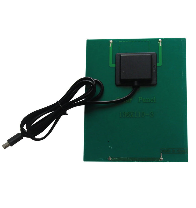2W Solar Panel Type-C Polycrystalline Silicon High Conversion Efficiency 6V/12V Compact Lightweight for Outdoor Charging System Small Appliances Garden Lights Security Cameras Camping