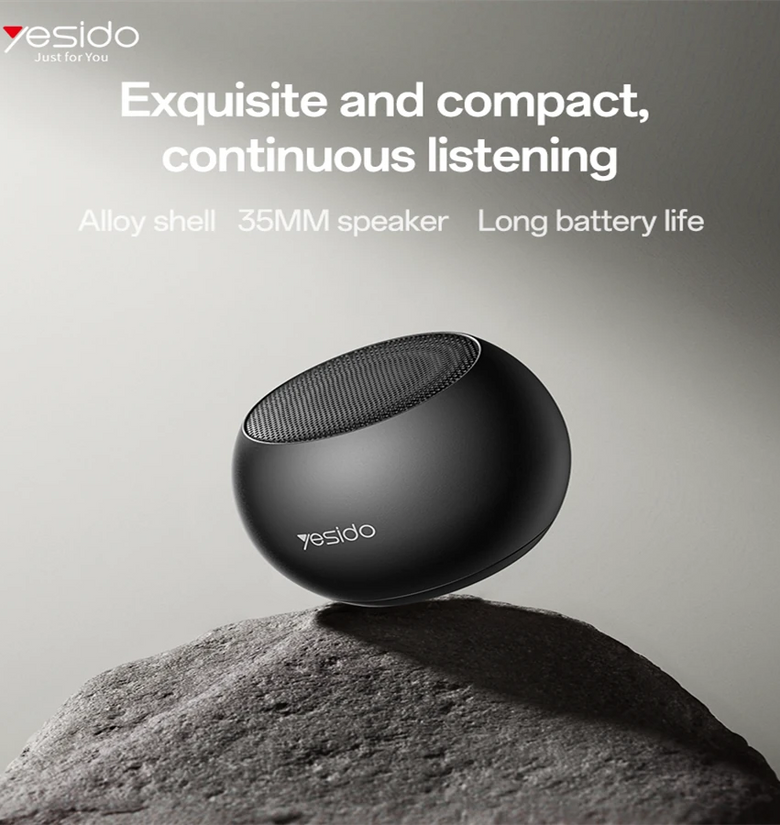 Yesido YSW33 Wireless Bluetooth Speaker Small Steel for Cannons Speaker 35MM Speaker Full-Range Unit Bluetooth Speaker
