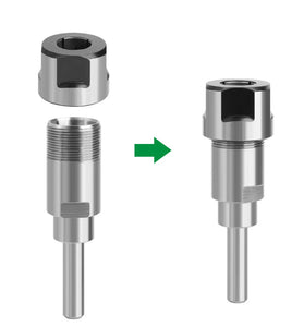 Lavie 1/4 Inch 1/2 Inch 6mm 8mm 12mm Router Collet Extension Chuck Adapter Milling Cutter Chuck Extender Rod Woodworking Milling Bits Rod Holder