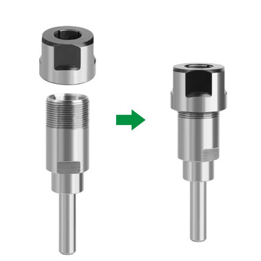 Lavie 1/4 Inch 1/2 Inch 6mm 8mm 12mm Router Collet Extension Chuck Adapter Milling Cutter Chuck Extender Rod Woodworking Milling Bits Rod Holder