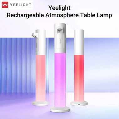 Yeelight LED Atmosphere Table Lamp Atmosphere Desk Lamp Multi-Color RGB Desktop Type-C Rechargeable Decoration Eye Protection Dual Mode