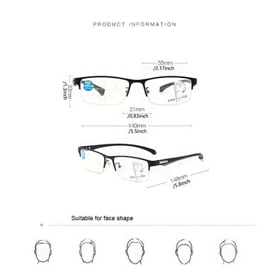 Business Reading Glasses Classic Rectangle Computer Anti Eyestrain Presbyopic Glasses Anti Blue Light Eye Glasses For Women Men