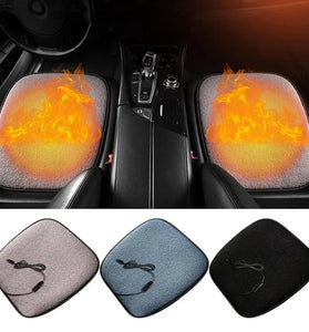 Winter Plush Car Seat Pad Winter Heating Car Seat Cover Heated Cushion 5V 12W Wool Heating Warmer Car Heated Seat Cushion Electric Heating Pad