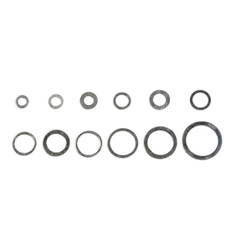 280/Pcs Aluminum Flat Washer Gasket Set M5/6/8/10/12/14/16/20 Flat Ring