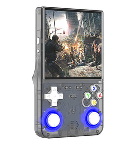 R36 Ultra 128G Open Source Handheld Game Console Built in 30000+Games 4-inch IPS Screen RK3326 Chip Dual 3D RGB Joysticks Retro Gaming Console Supports WiFi Multiplayer