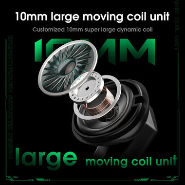 ONIKUMA T308 TWS Earphone bluetooth Earphone 10mm Moving Coil Unit AAC Audio Dual-Mic DNS Noise Reduction 40ms Low Latency Touch Control Semi-in-ear Sports Headphones