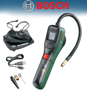 for Bosch Cordless Air Pump EasyPump Digital Display USB-C Rechargeable Mini Compressor Portable Tire Inflator Bike Motorcycle Car up to 150 PSI LED Light