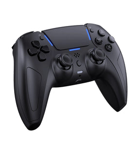 JYS JYS-P5148Pro PS5 Wireless bluetooth Controller Dual Mode 6-Axis Motion Dual Vibration Gamepad with Hall Joysticks LED Light Bar Built-in Speaker Rechargeable Gaming Controller for PS5 PC Android iOS Multi-Platform