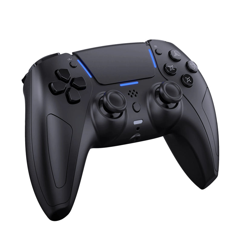 JYS JYS-P5148Pro PS5 Wireless bluetooth Controller Dual Mode 6-Axis Motion Dual Vibration Gamepad with Hall Joysticks LED Light Bar Built-in Speaker Rechargeable Gaming Controller for PS5 PC Android iOS Multi-Platform