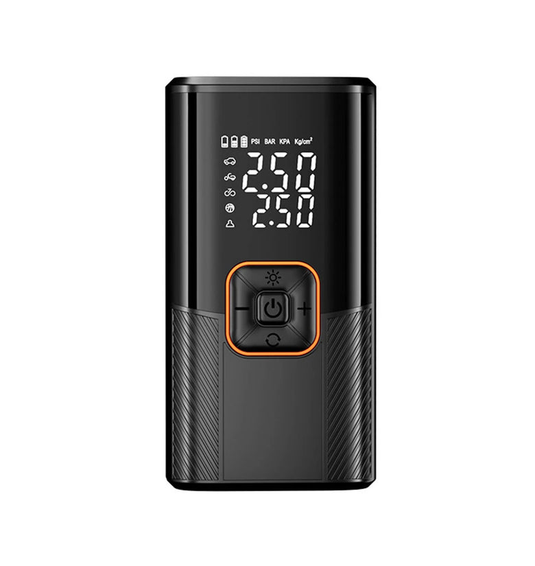 Portable Car Wireless Inflation Pump Electric Inflation Pump High-speed USB Charging Large Capacity Lithium Battery LED Lighting for Car, Motorcycle, E-Bike, Ball
