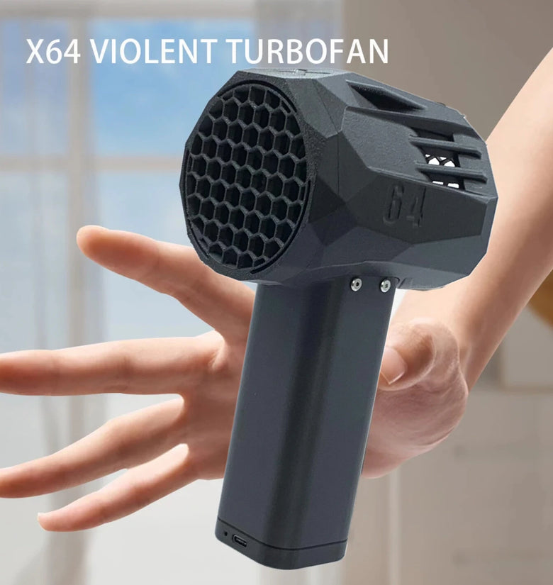 650W Turbo Fan 240km/h Wind Speed 16.8V Dual Protection Super Fast Charging Available in Silver Gold Black Red