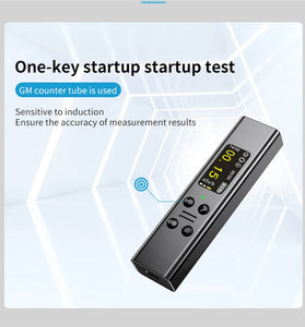 ZN-YM06 Geiger Counter Radiation Detector 48mm Tube 0.05uSv/h to 10mSv/h TFT Screen USB Type C Aluminum Alloy Portable Radiation Monitor