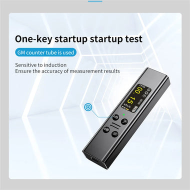 ZN-YM06 Geiger Counter Radiation Detector 48mm Tube 0.05uSv/h to 10mSv/h TFT Screen USB Type C Aluminum Alloy Portable Radiation Monitor