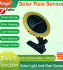 Tuya Smart Zigbe Sunlight Rain Sensor Solar Charging Real-time Rainwater Detector Smart Life App Controlled for House Outdoor